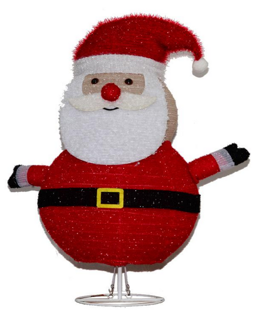 包布可伸缩圣诞老人折叠灯