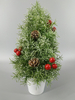 圣诞绿色迷你树+ 红色水果/松果