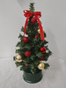 红色35厘米旋转的迷你圣诞树