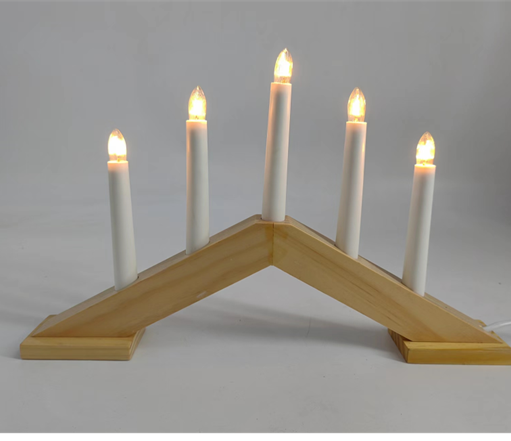 5 LED木制蜡烛桥灯 2