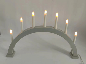 7 LED木制蜡烛桥灯 2