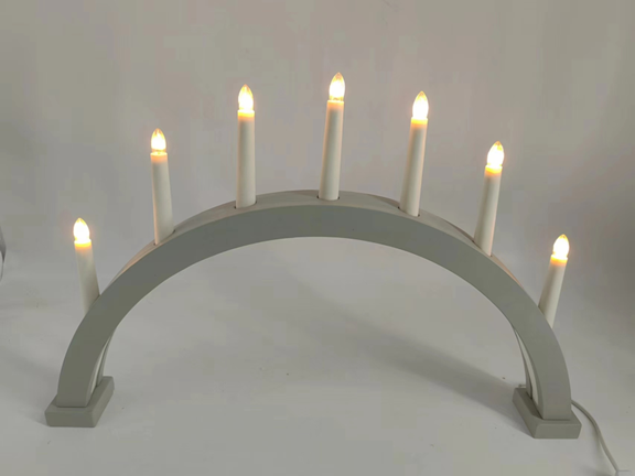 7 LED木制蜡烛桥灯 2