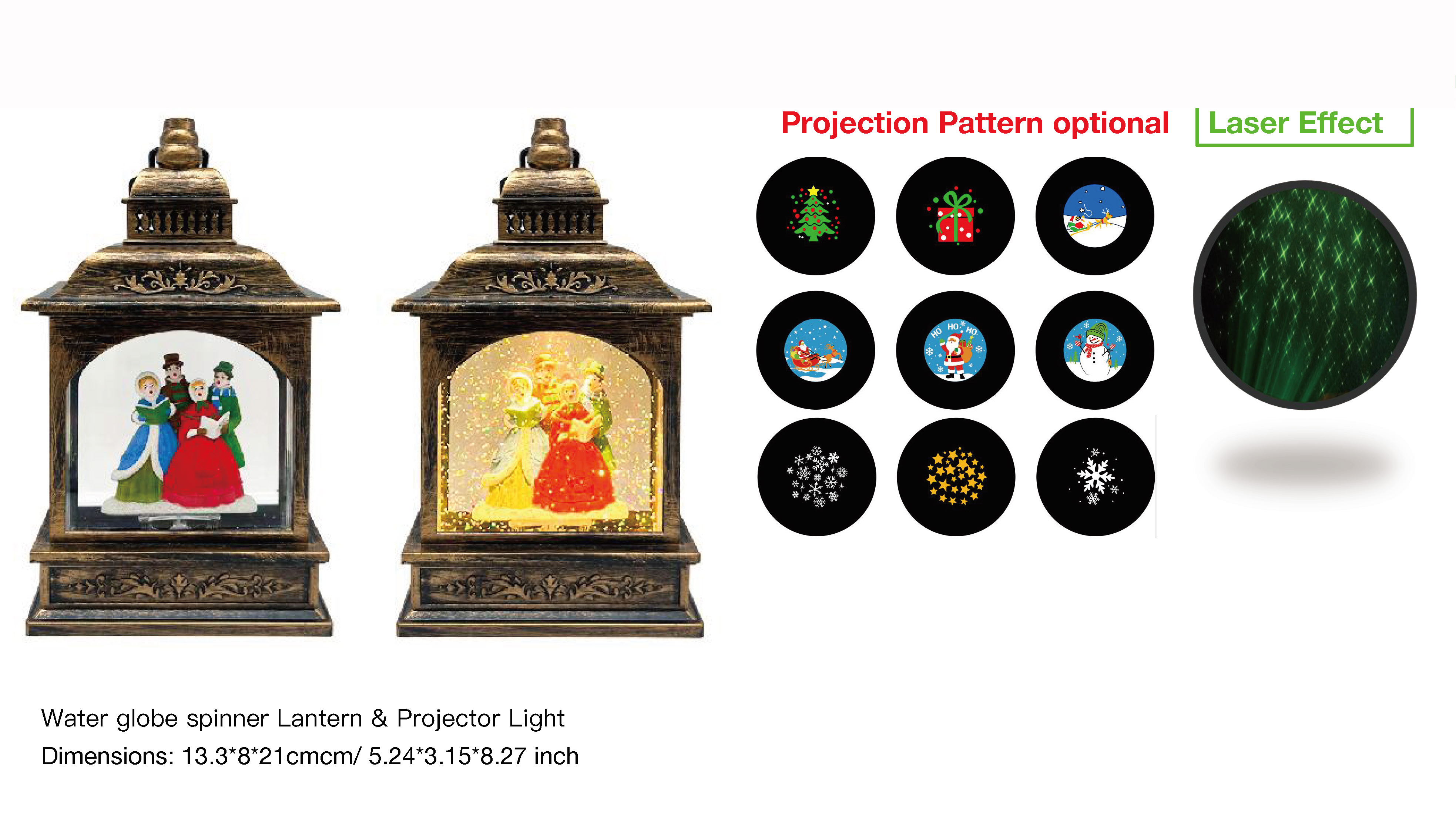 亚克力 提灯造型水灯 投影灯 唱诗班 SR - 32