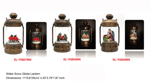 亚克力 提灯造型水灯 知更鸟/圣诞老人/圣母玛利亚 SR - 109