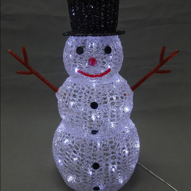 PS 3D雪人水晶灯 