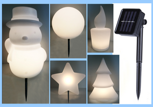 PE雪人/球/五角星/圣诞树/蜡烛吹塑装饰灯