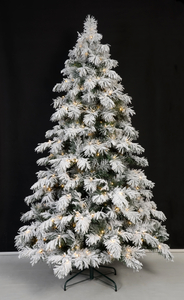 普通圣诞绿+植绒带灯串