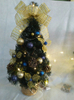 圣诞绿色迷你树 + 闪光彩球/松果/叶子