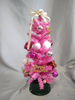 粉色35厘米旋转的迷你圣诞树