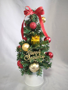 红色30厘米旋转迷你圣诞树