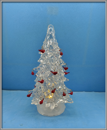 丙烯酸圣诞树形浅罗宾