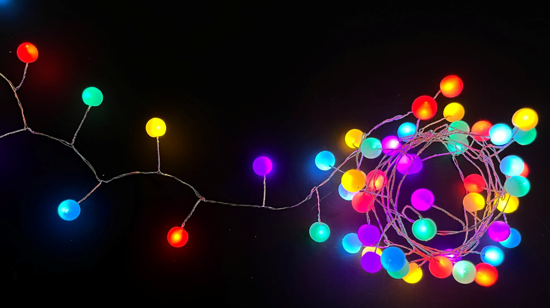 2米 TPE软胶星星/圆球灯串 40灯 3AA电池盒供电