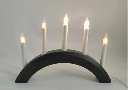 5 LED木制蜡烛桥灯 2