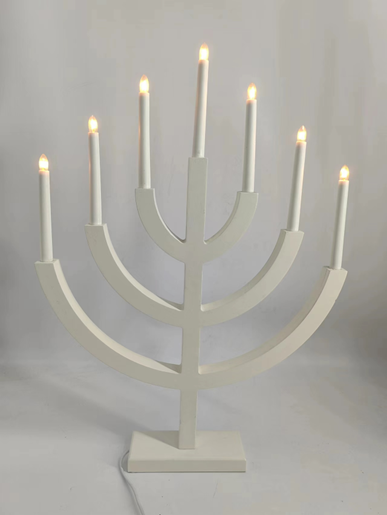 7 LED木制蜡烛桥灯 1