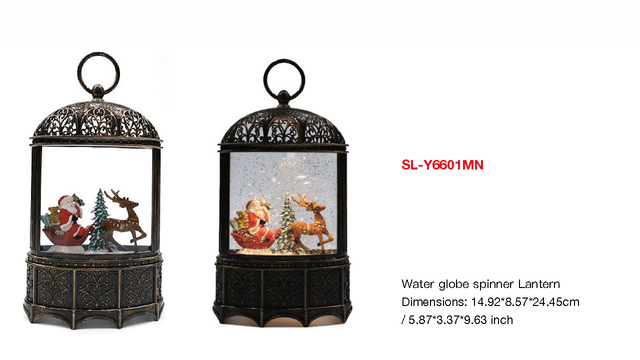 亚克力 鸟笼造型水灯 圣诞老人和驯鹿 SR - 97