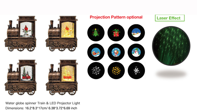 亚克力 火车头造型水灯 LED 投影灯 知更鸟/汽车 SR - 65
