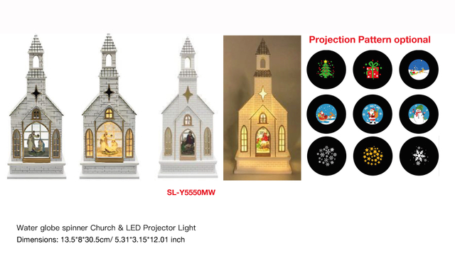 亚克力 教堂造型水灯 LED 投影灯 圣母玛利亚 SR - 61