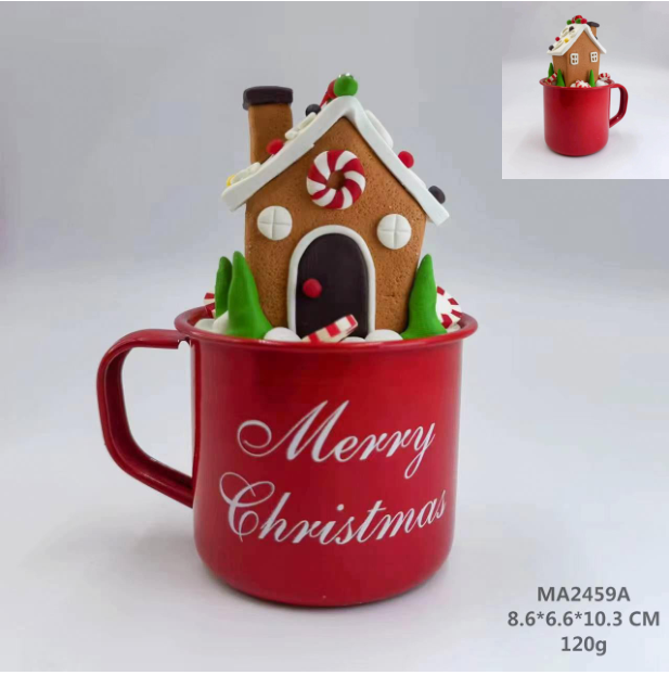 黏土造型 一杯糖果屋 - 30