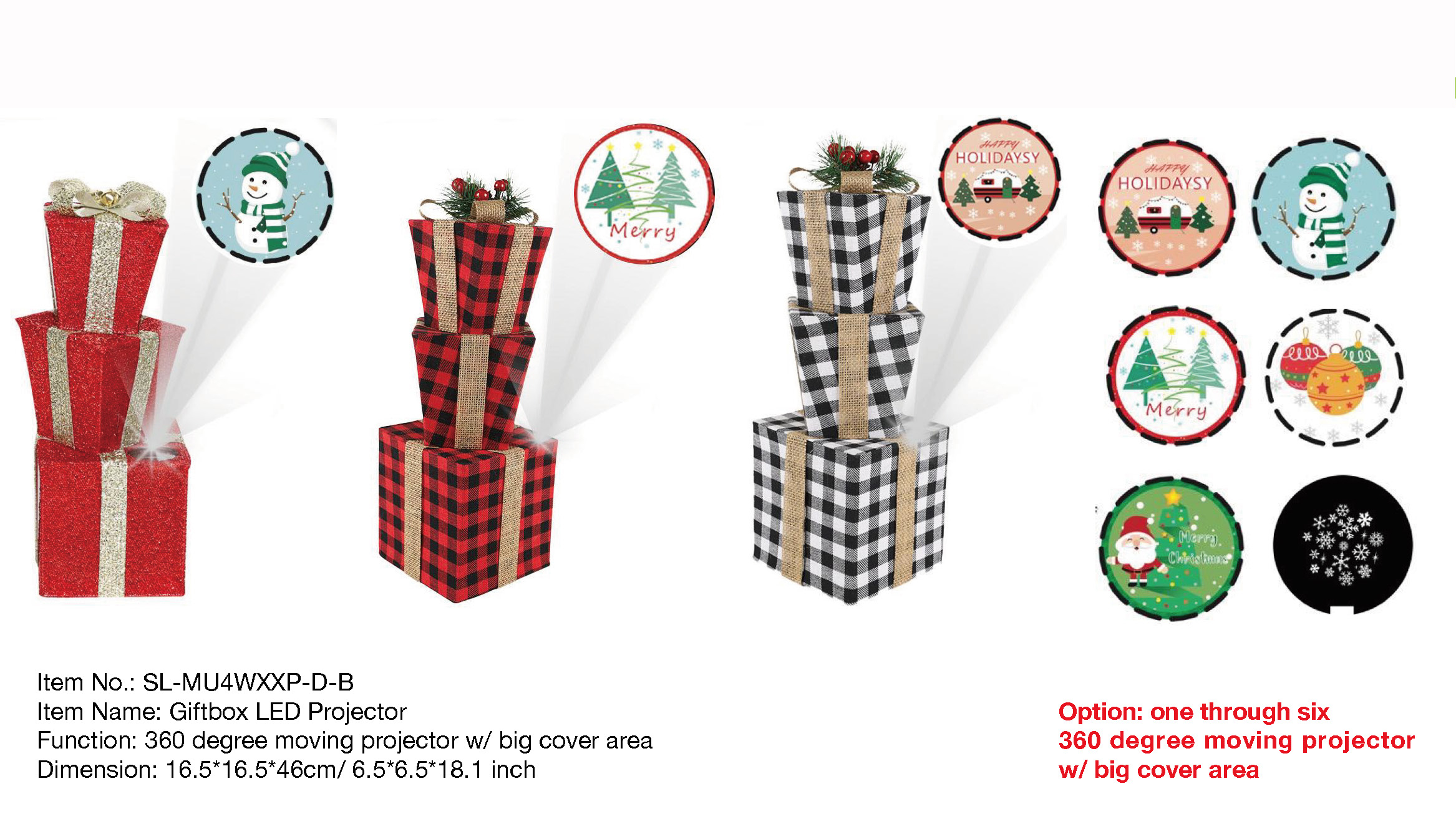 室内装饰礼盒 LED 投影仪 - 36