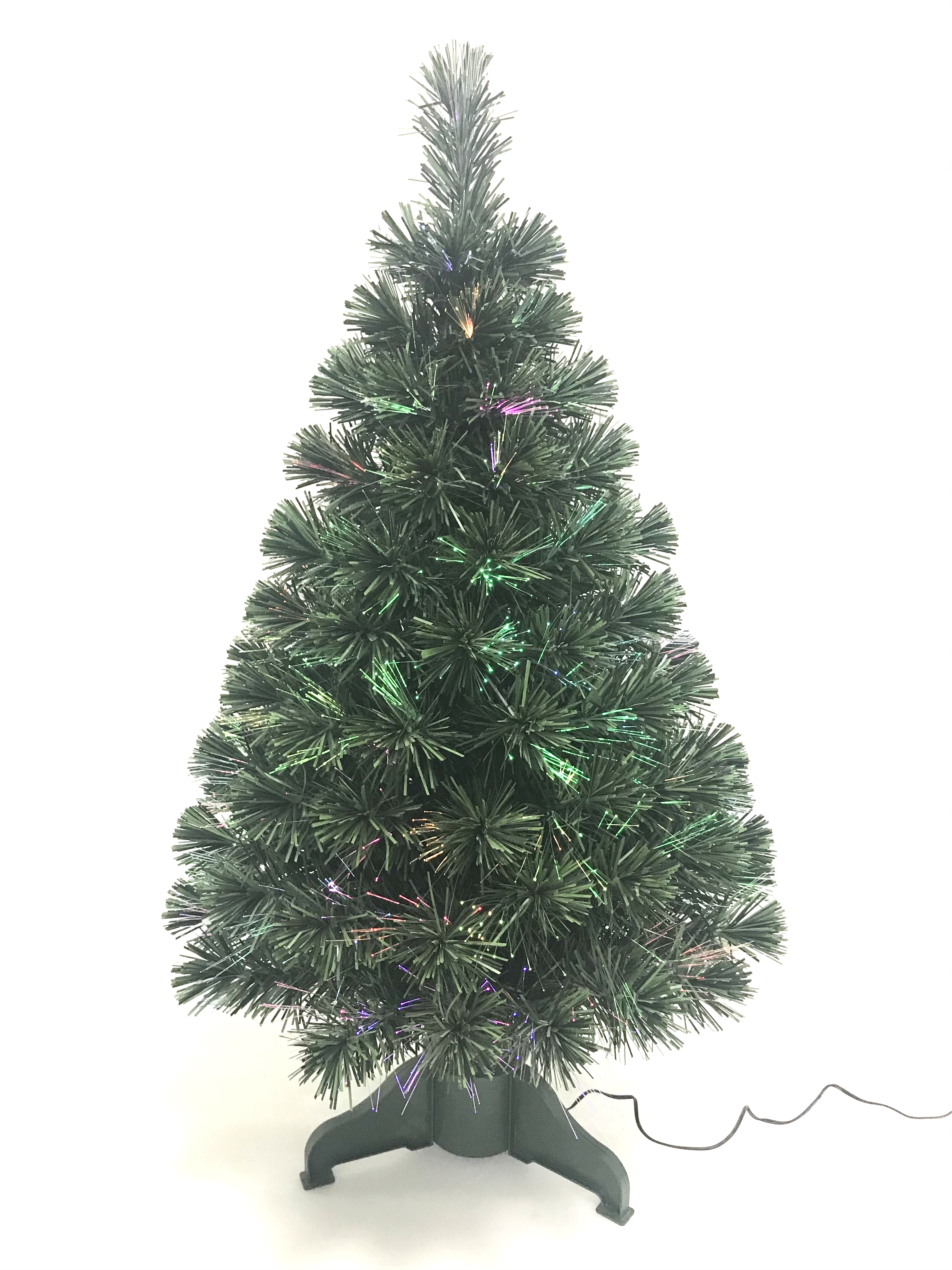 圣诞绿色光纤树灯