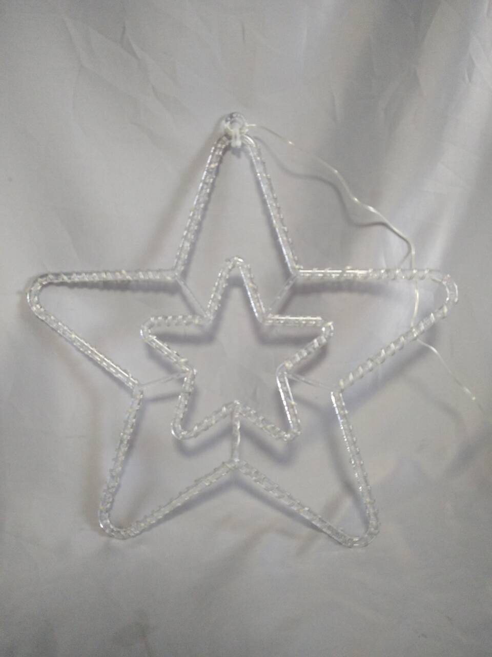 星形60升温暖的白色LED弦乐灯带柔性铜线 - 透明8模式USB连接器，非常适合节日/装饰照明