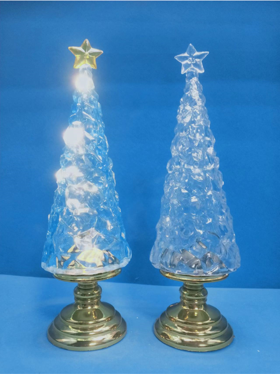 丙烯酸透明圣诞树与星星