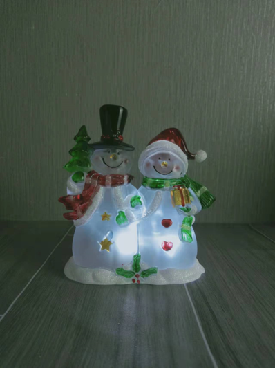 亚克力透明造型灯 雪人