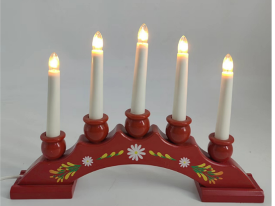 5 LED木制蜡烛桥灯 2