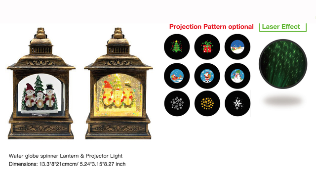 亚克力 提灯造型水灯 投影仪 雪人拿着JOY SR - 35