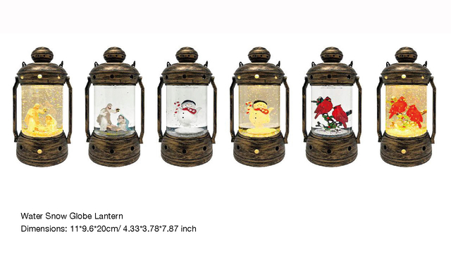 亚克力 提灯造型水灯 圣母玛利亚/雪人/知更鸟 SR - 106