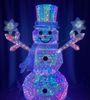 PVC幻彩+金属雪人造型灯