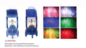 室内装饰LED铜线弦乐灯火箭+投影仪-34