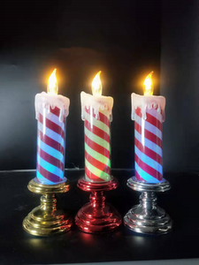 丙烯酸蜡烛形状浅条条纹