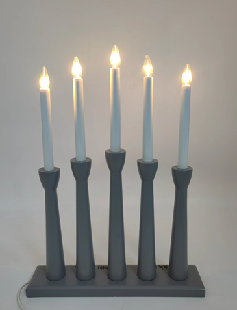 5 LED木制蜡烛桥灯 1