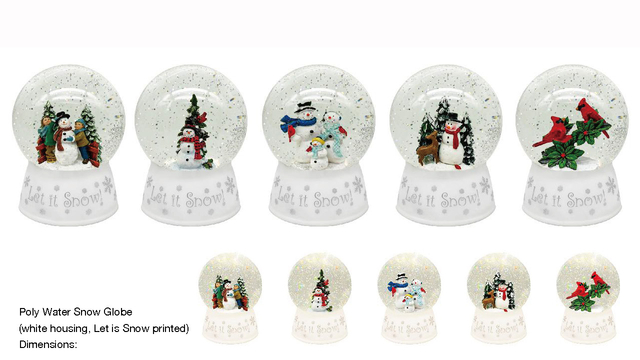 亚克力 水球灯 雪人/知更鸟 SR - 124