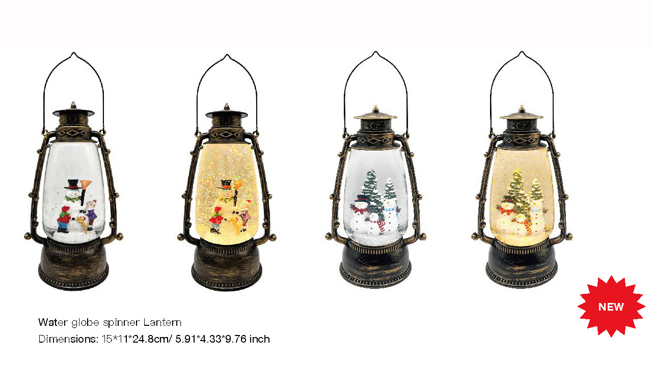 亚克力 提灯造型水灯 雪人/雪人和儿童 SR - 82