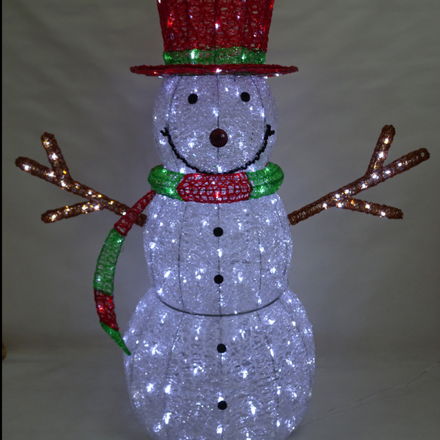 PS 3D雪人水晶灯 