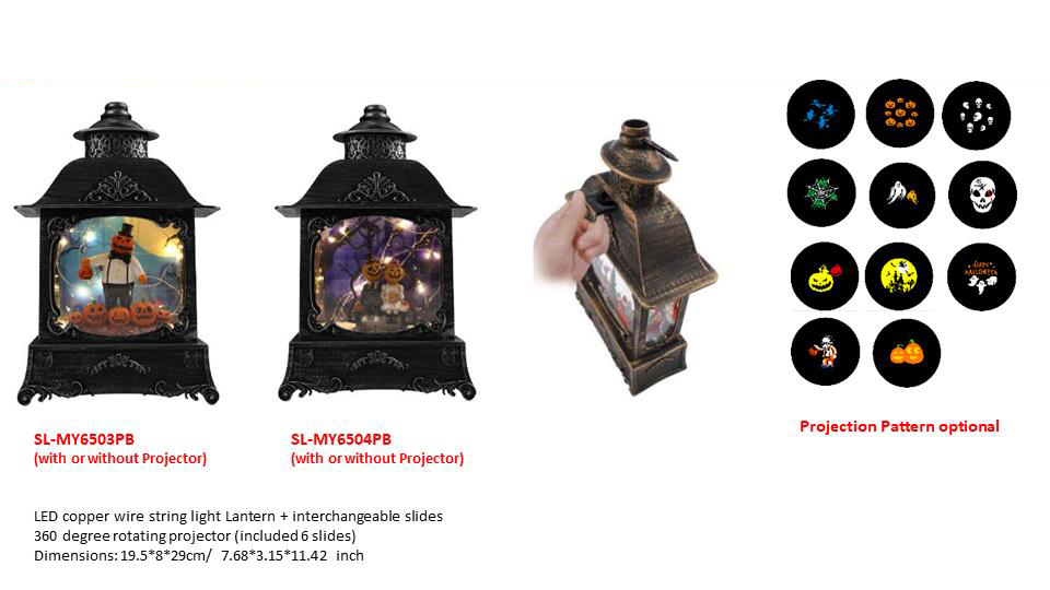 LED 铜线灯串 + 可互换幻灯片