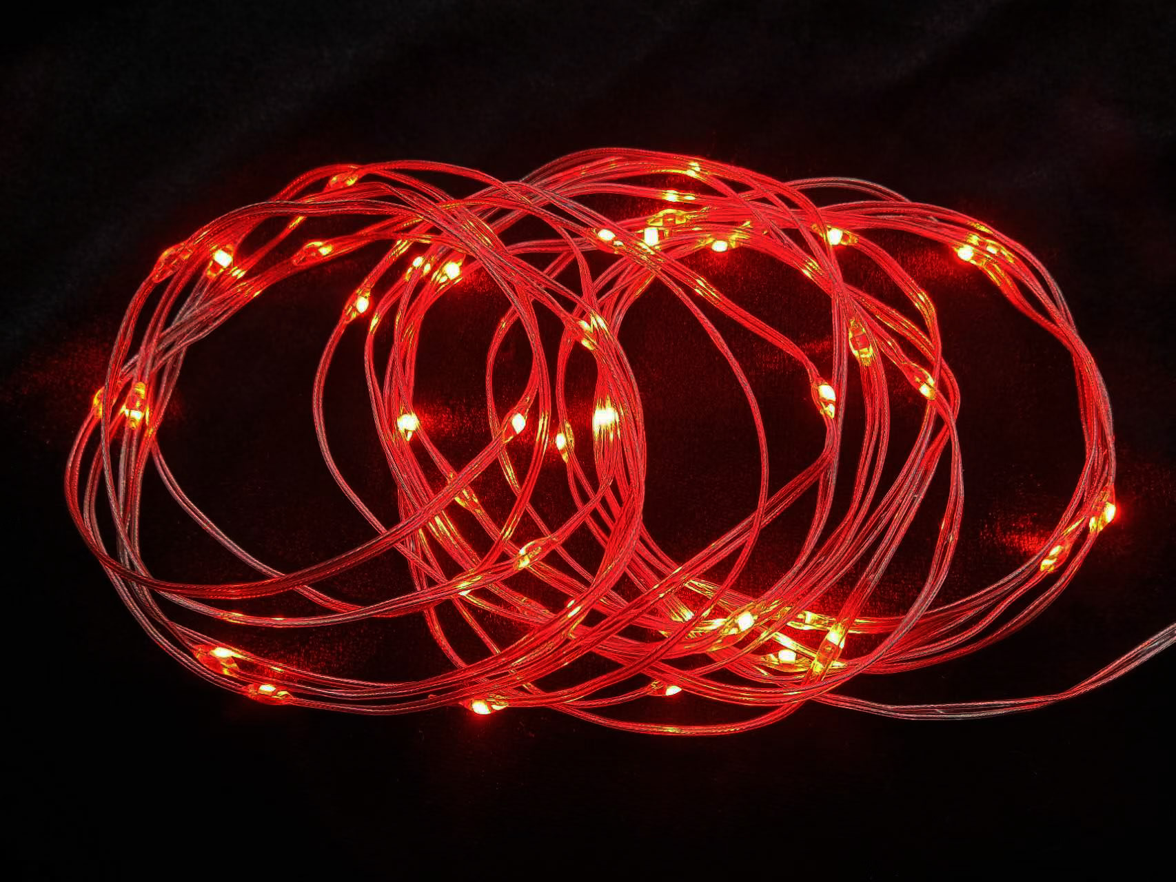 透明胶皮线灯（五彩 红、蓝、黄、绿、橙色）