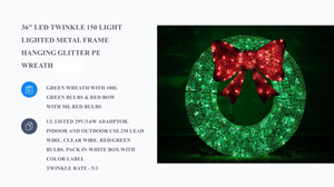 铁架框架悬挂灯PE 花环 