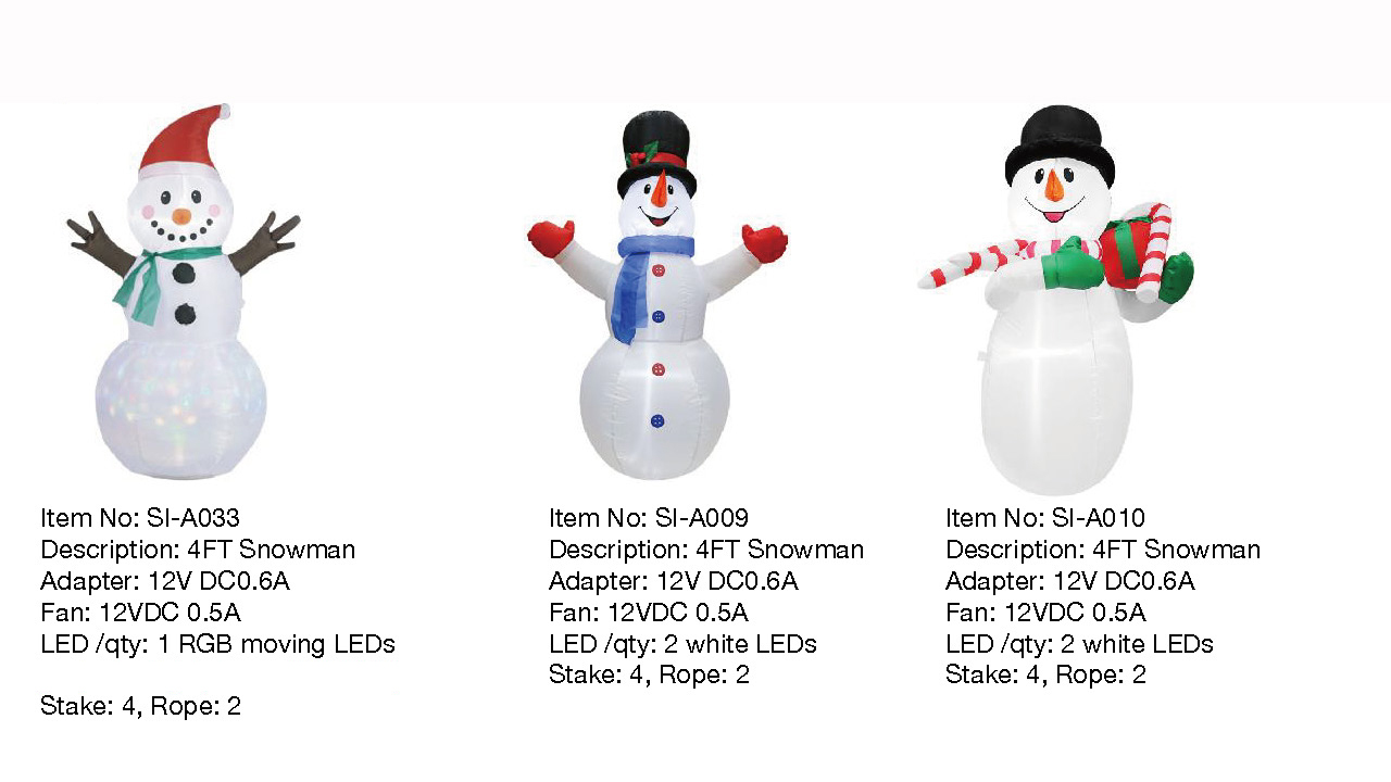 4FT 雪人充气灯