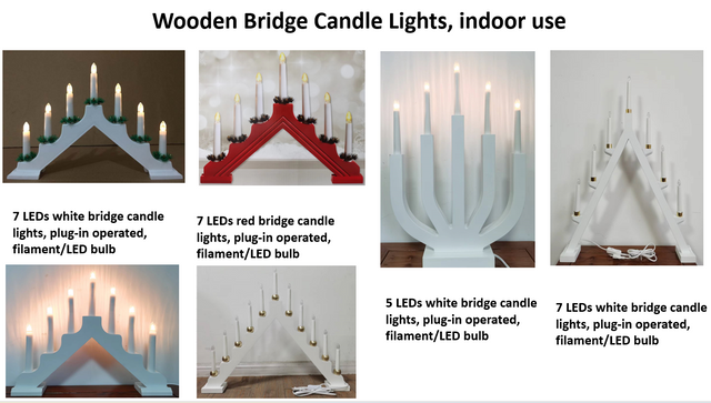 木头 桥灯 蜡烛灯