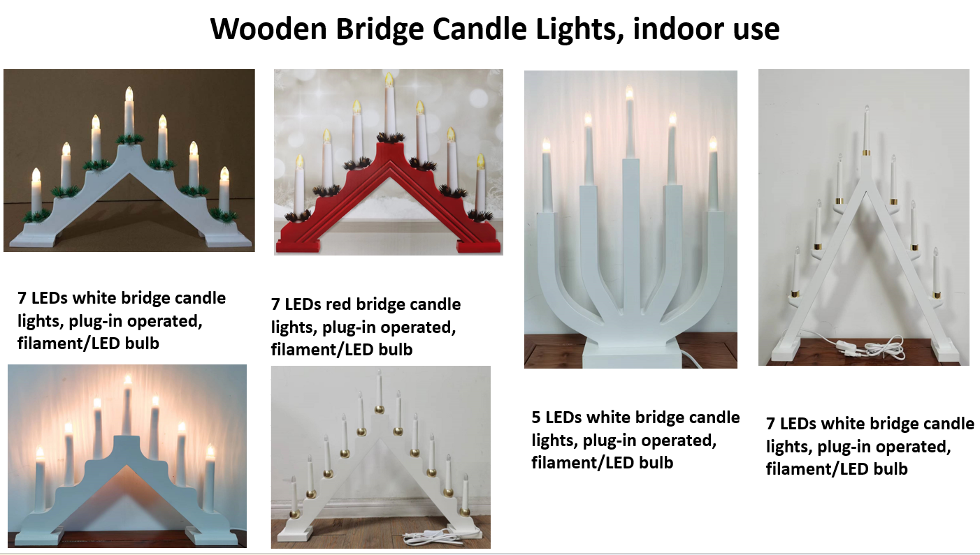 木头 桥灯 蜡烛灯