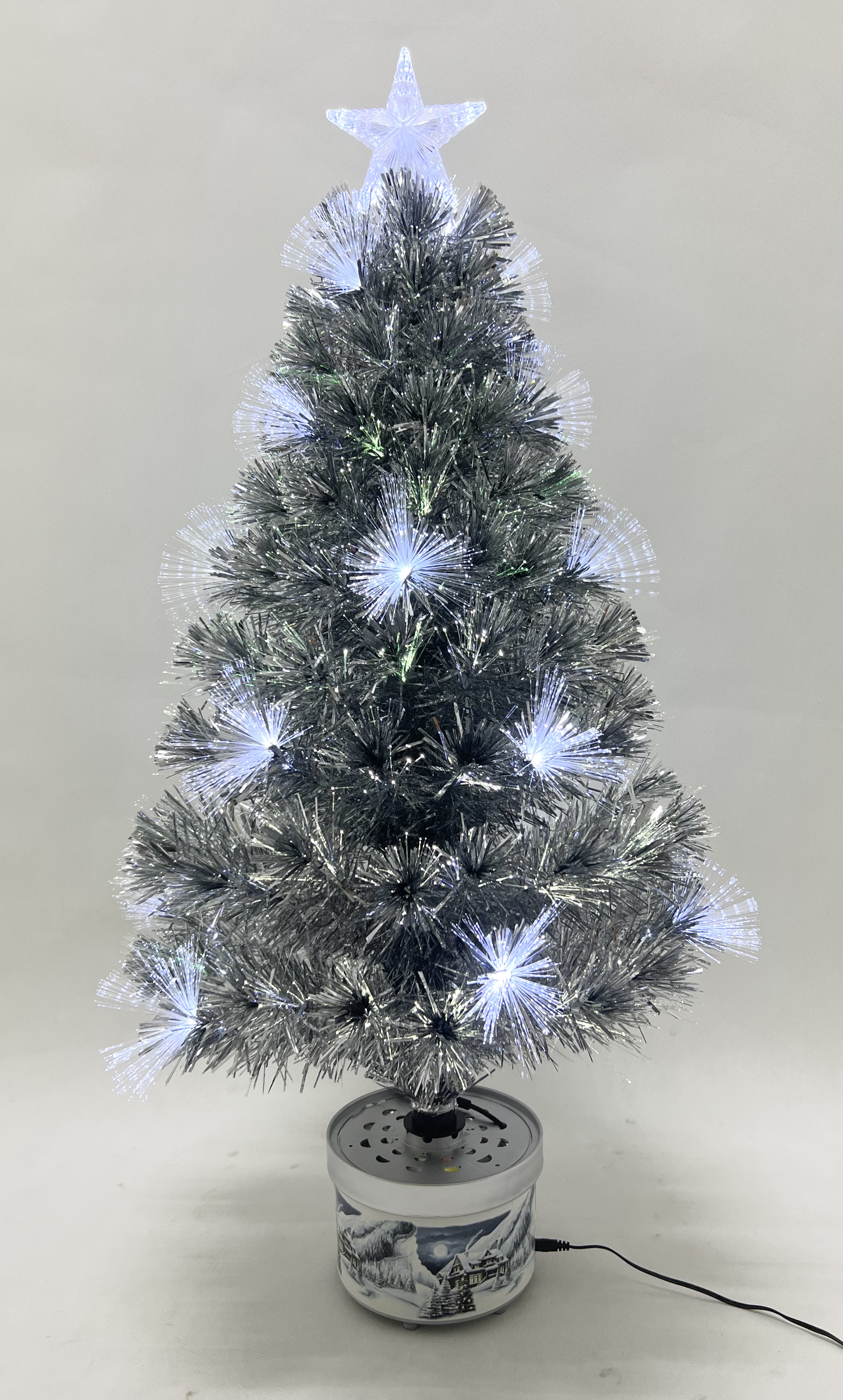 圣诞银色光纤树