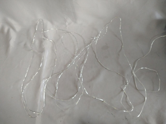 2核透明PVC电线白色LED弦乐灯 - 100 light USB供电，具有8个照明模式，用于多功能室内/室外装饰照明