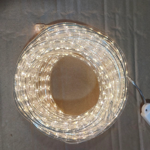 10mφ5.5毫米透明管子基的银色铜线LED弦灯 - 740暖白色LED，1.4厘米的间距，用于优雅的环境照明