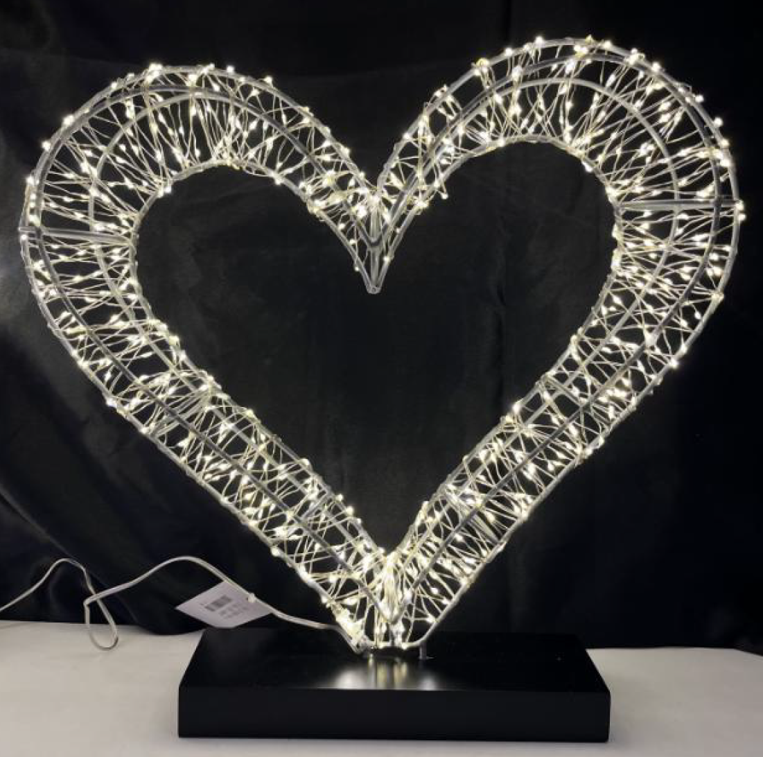 3D心形木底座装饰灯 600灯