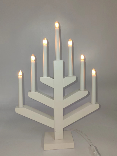 7 LED木制蜡烛桥灯 1