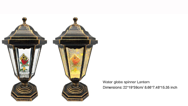 亚克力 路灯造型水灯 知更鸟和鸟巢 SR - 86