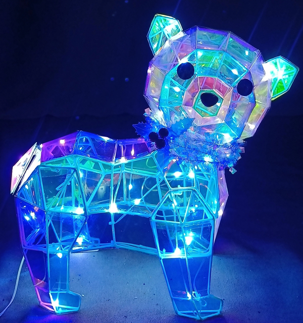 PVC幻彩+金属小熊造型灯